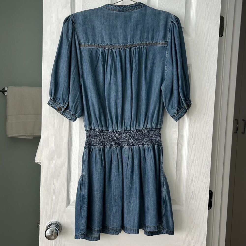 Ramy Brook Norman Chambray Mini Shirtdress, M - Picture 7 of 12